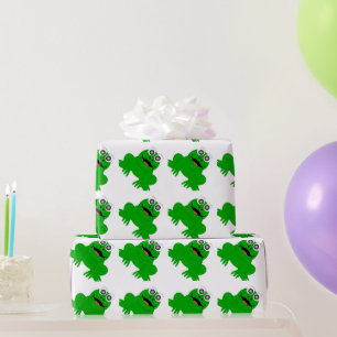 Frosch Design Geschenkpapier