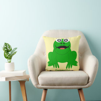 Frosch Design Personalisiert Kissen