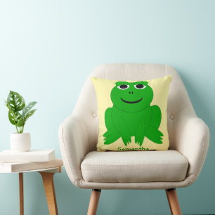 Frosch Design Personalisiert Kissen