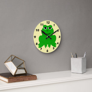 Frosch Design Runde Wanduhr