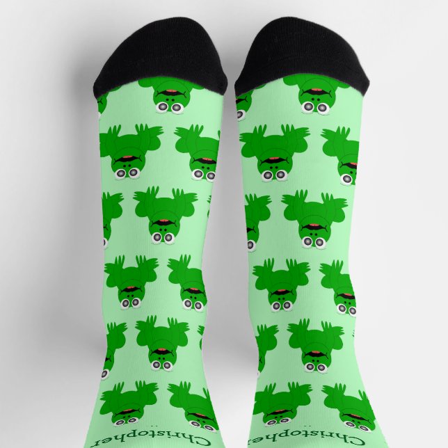 Frosch Design Socken (Oben)