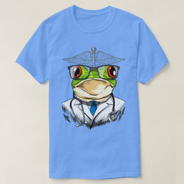 Frosch Doctor Vet Veterinary Animal Lover T-Shirt (Design vorne)