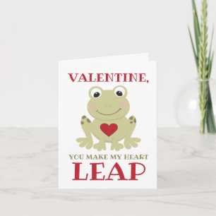 Frosch, du lässt mein Herz vor Freude hüpfen, Vale Feiertagskarte
