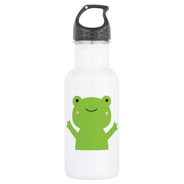 Frosch Edelstahlflasche (Vorderseite)