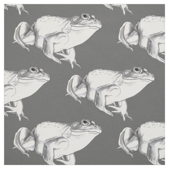 Frosch Fabric Bullfrog Kunstmuster Stoff (Muster)