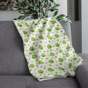 Frosch Faces Pattern Sherpadecke
