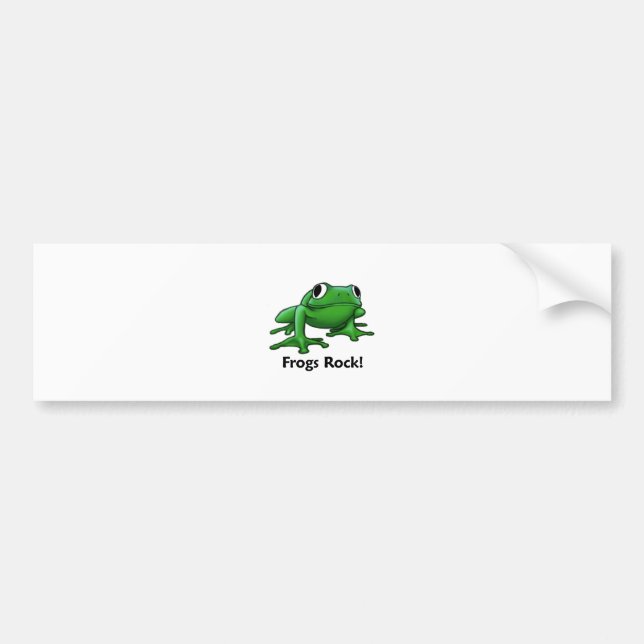 Frosch-Felsen! Autoaufkleber (Vorne)
