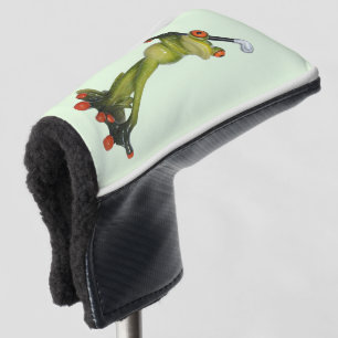Frosch-Figur-Golfer-Putter-Abdeckung Golf Headcover