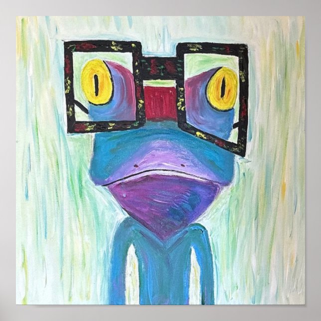 Frosch Fine Art PopArt  Poster (Vorne)