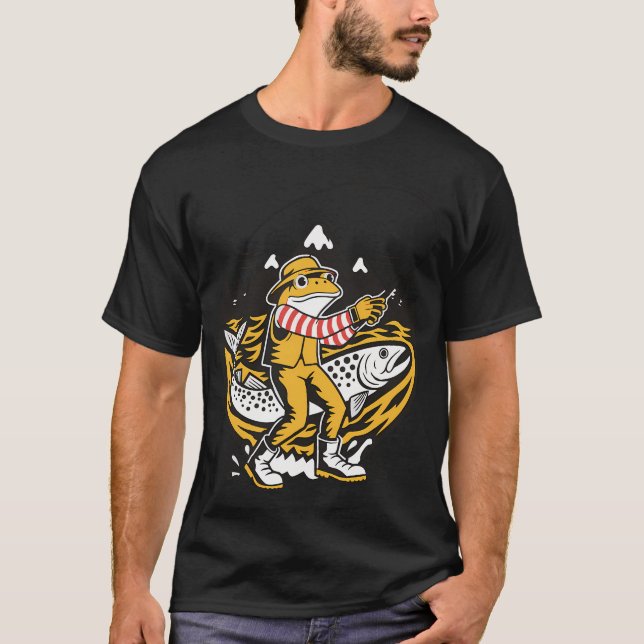 Frosch Fischer T-Shirt (Vorderseite)