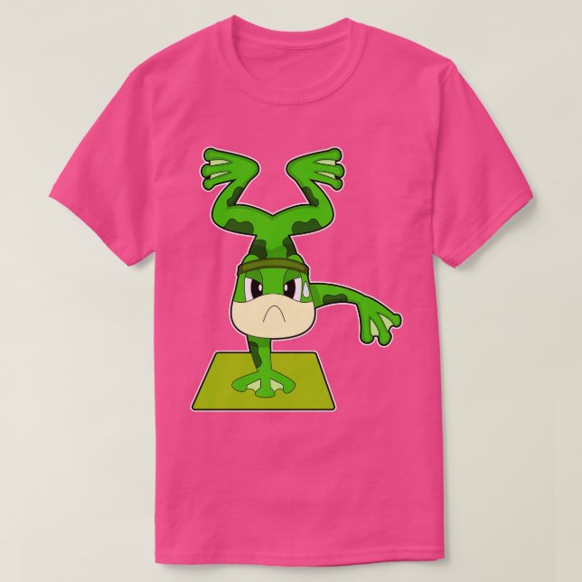 Frosch Fitness Handstand T-Shirt (Design vorne)