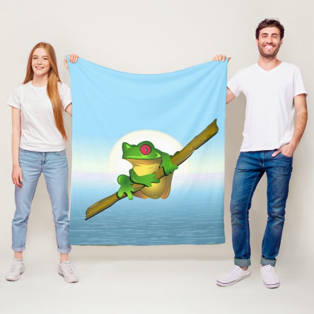 Frosch Fleecedecke (Beispiel)