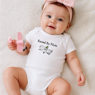 Frosch fliegt Flugzeug Personalisierter Babyjunge Baby Strampler