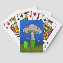 Frosch Freunde Paar Whimsical Cute Spielkarten