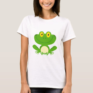 Frosch-Frosch-amphibisch grünes niedliches T-Shirt