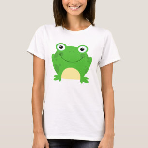 Frosch-Frosch-amphibisch grünes niedliches T-Shirt