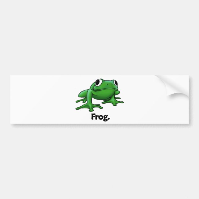 Frosch-Frosch Autoaufkleber (Vorne)