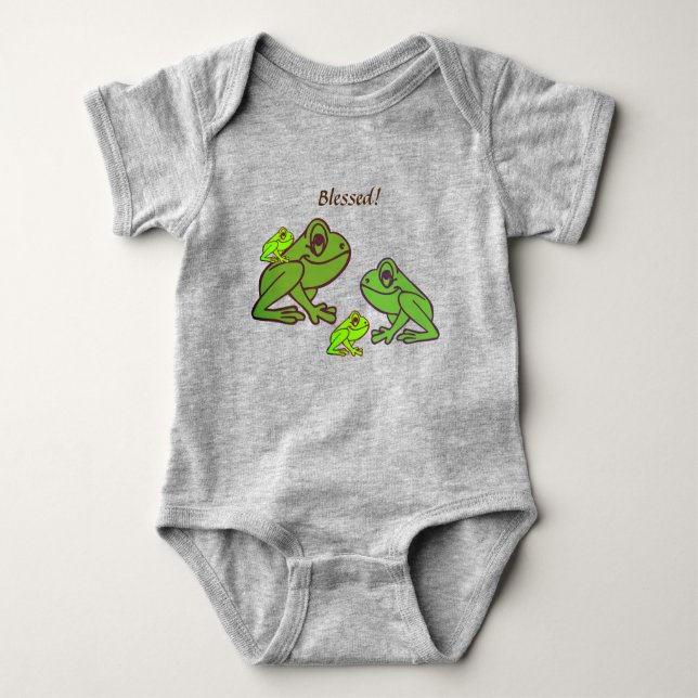 Frosch Fun Baby Bodysuit Baby Strampler (Vorderseite)