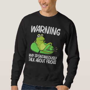 Frosch für Männer Frauen Niedlicher Bullfrog Toad Sweatshirt