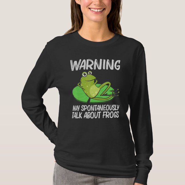 Frosch für Männer Frauen Niedlicher Bullfrog Toad  T-Shirt (Vorderseite)