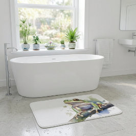 Frosch für niedliche Wasserfarben Badematte