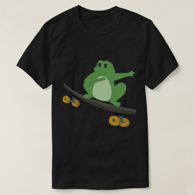 Frosch für Skateboarden (7) T-Shirt (Design vorne)