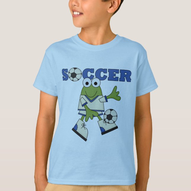 Frosch-Fußball-T-Shirts und Geschenke T-Shirt (Vorderseite)