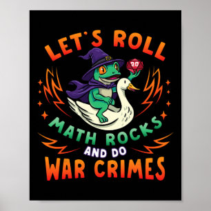 Frosch Gans Meme Lass uns loslegen Mathe Rocks Kri Poster