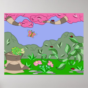 Frosch gegen Damenwanzen Poster