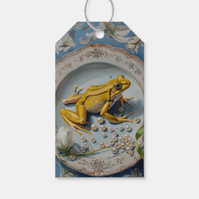 Frosch - Geschenkmarke Geschenkanhänger (Vorderseite)