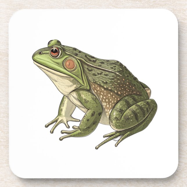 Frosch Getränkeuntersetzer (Vorderseite)