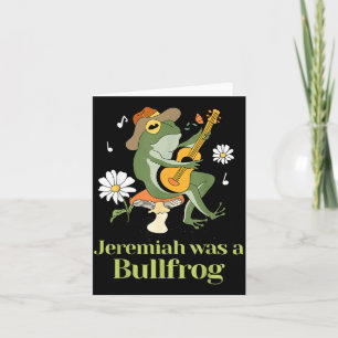 Frosch Gitarre-jeremia war Bullfrog lustiger Spruc Karte