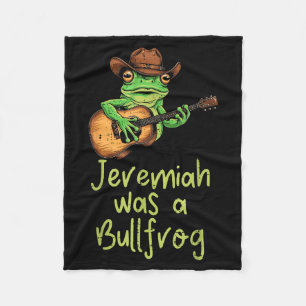 Frosch Gitarre Jeremiah war Bullfrog lustiger Spru Fleecedecke