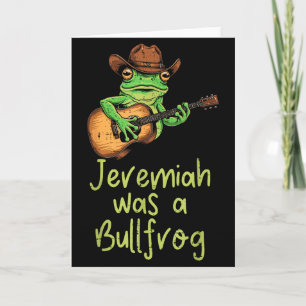 Frosch Gitarre Jeremiah war Bullfrog Lustiger Spru Karte