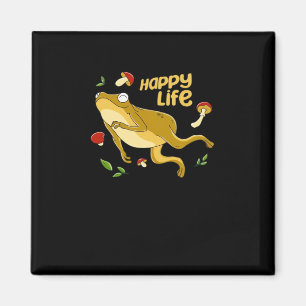 Frosch Glücklich Wesentliches Minimales Design Magnet