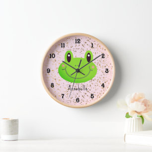 Frosch Gold Sparkle Kids Pink Uhr