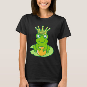 Frosch Goldener Krötenkönig Märchen Krone Ball Pri T-Shirt