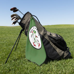 Frosch Golfing Grip It and Ribbit Funny Personalis Golfhandtuch