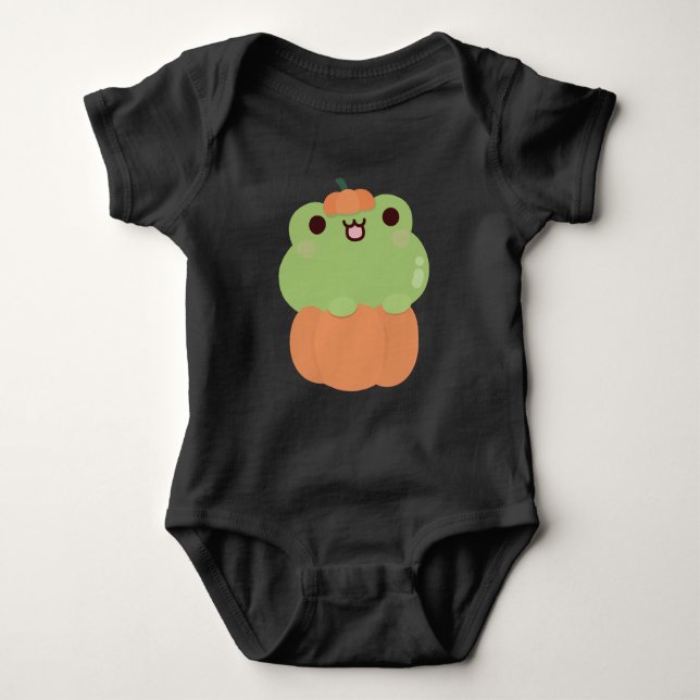 Frosch Halloween Baby Strampler (Vorderseite)