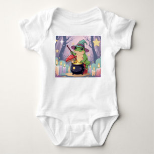 Frosch-Hexen-Baby – Kawaii Cottagecore-Zaubertrank Baby Strampler