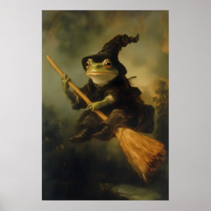 Frosch-Hexen-Kunstposter Gruselige gotische viktor Poster