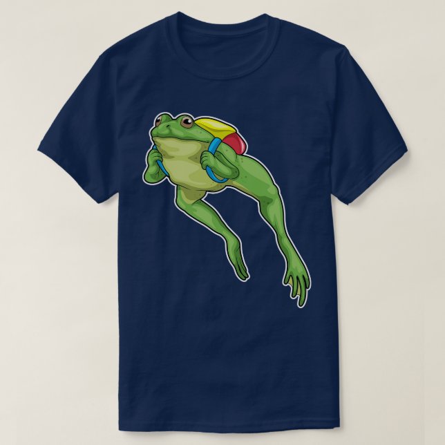 Frosch Hiker Backpack T-Shirt (Design vorne)