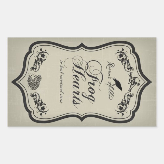 Frosch Hörnchen Halloween Jar Aufkleber (Vorderseite)