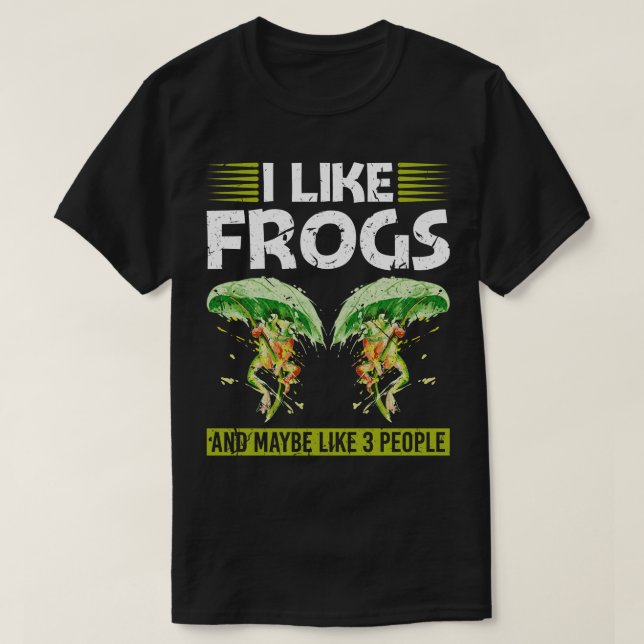 Frosch I mag Frösche T-Shirt (Design vorne)