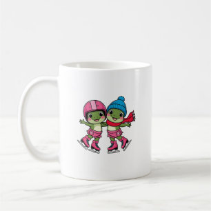 Frosch Ice Skaten Kaffeetasse