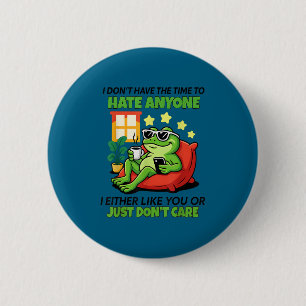 Frosch ich hasse niemanden ich mag dich entweder button