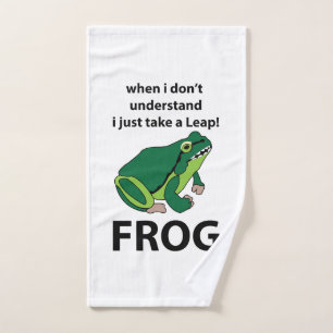 Frosch, ich nehme nur einen Sprung Frosch Handtuch