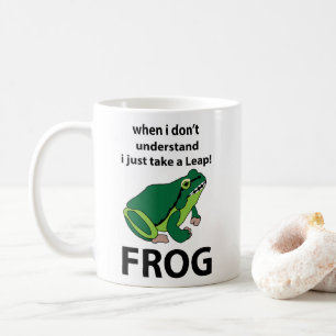 Frosch, ich nehme nur einen Sprung Frosch Kaffeetasse