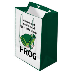 Frosch, ich nehme nur einen Sprung Frosch Mittlere Geschenktüte