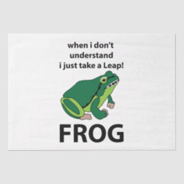 Frosch, ich nehme nur einen Sprung Frosch Seidenpapier